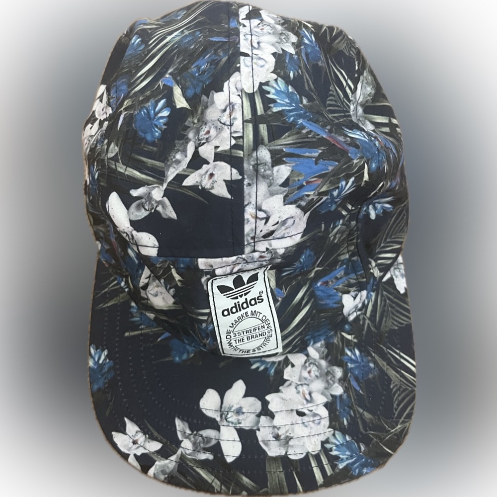 Adidas night orchid floral print cap